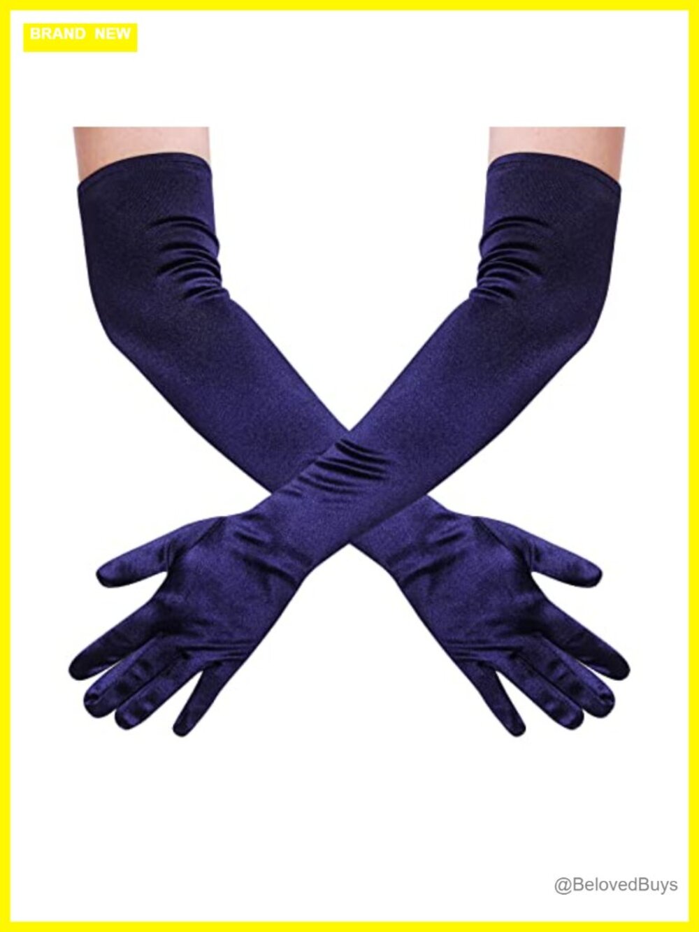 Long Satin Opera Gloves Elbow Length 1920s Costume Cosplay Women